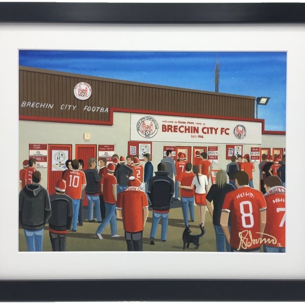 Brechin. Framed & Unframed Fine Art Print, City Football Club FC, Stadium Gift