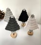 Mini Christmas Trees on Stand in Modern Monochrome Colours  - Image 1