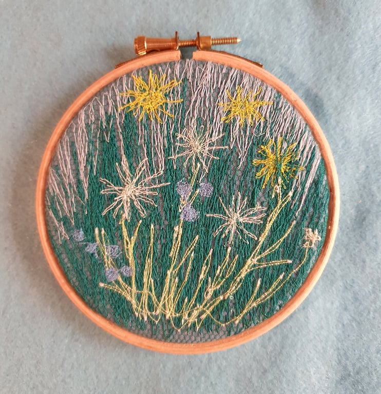 Little wildflower meadow stitched picture