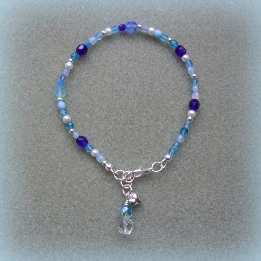 Blue Anklet Bracelet AN006