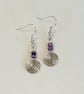 Handmade spiral earrings 