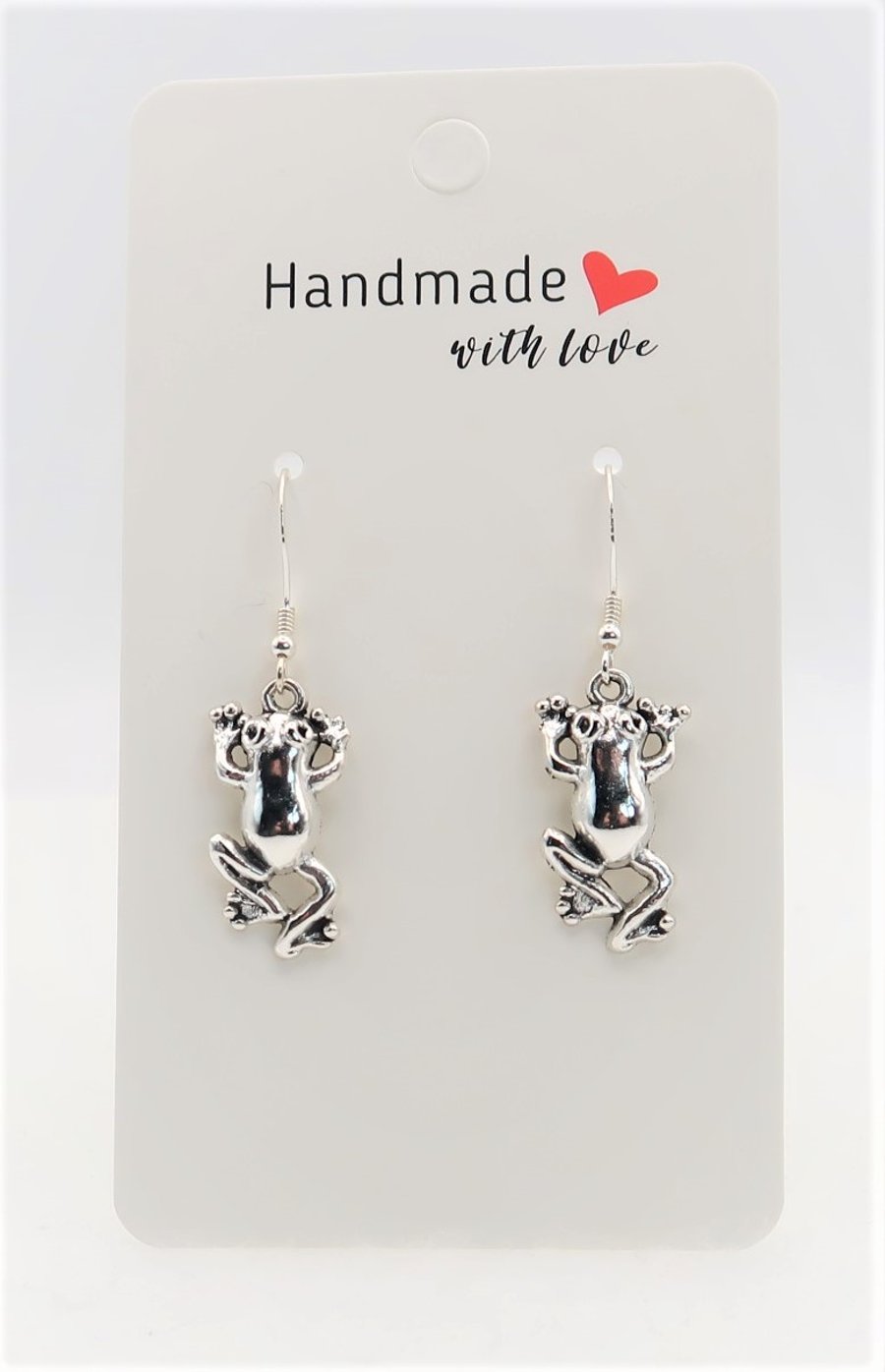 Frog earrings silver new arrivals