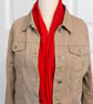Red with Gold Speckles Infinity Scarf, 100% cotton  - Image 8
