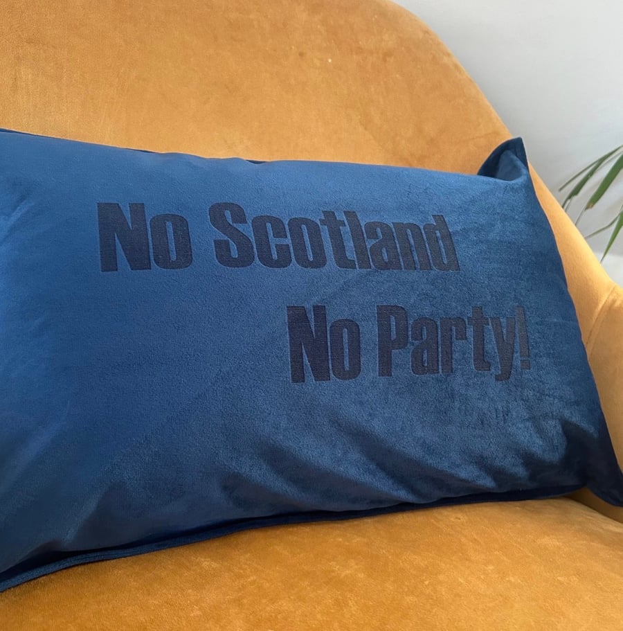 No Scotland No Party Cushion Cover
