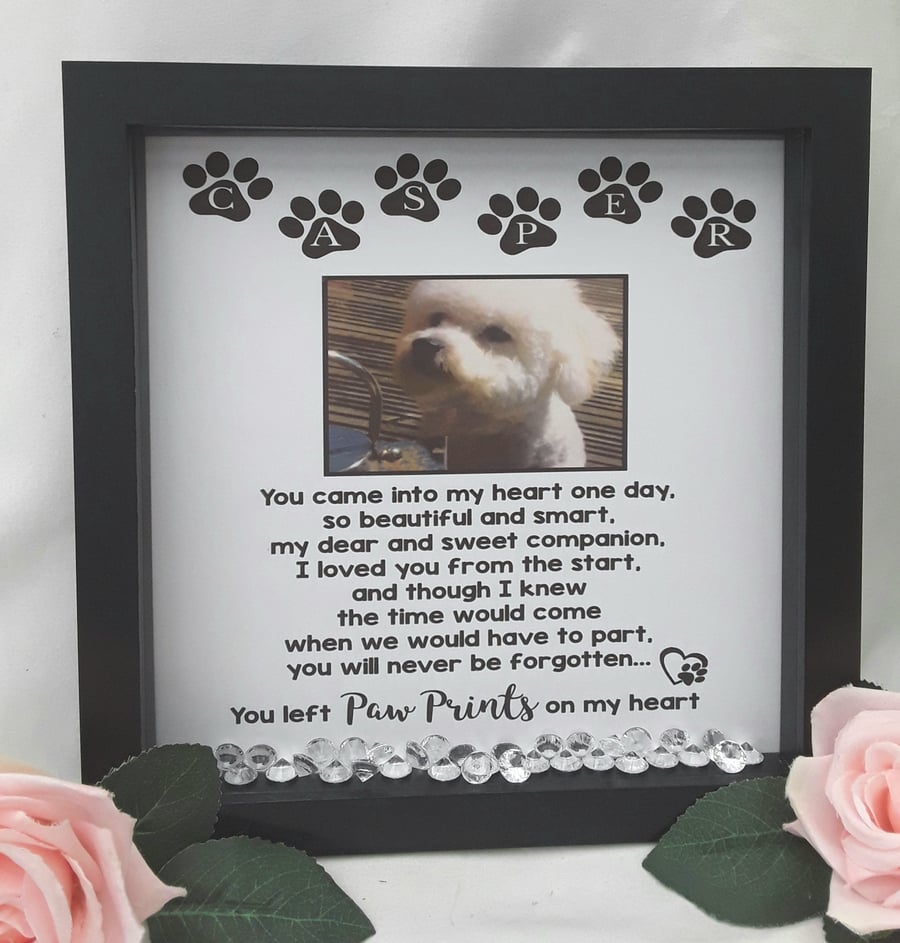 Personalised Pet Loss Frame, Pet Memorial Frame, Pet Loss Gift