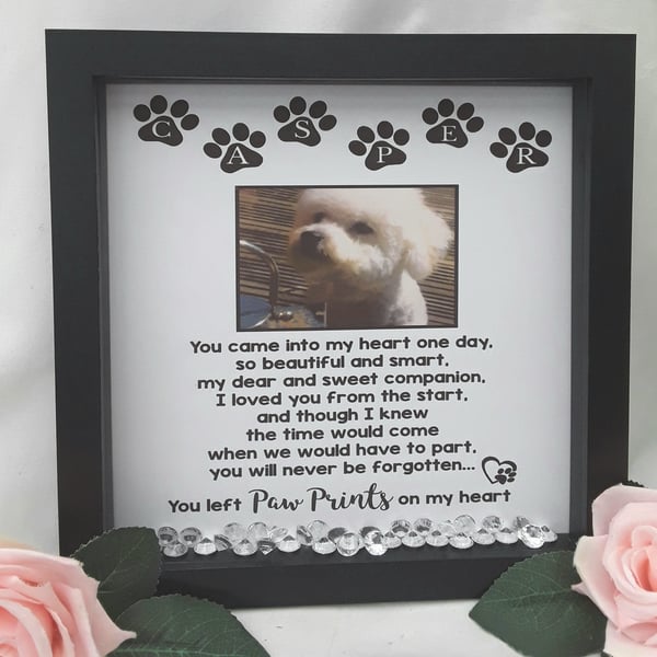 Personalised Pet Loss Frame, Pet Memorial Frame, Pet Loss Gift