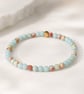 Shoushan Jasper Bracelet - 4mm Gemstone - Minimalist Jewellery