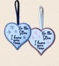 Be the Star I Know You Are Heart Hanger - Positive Embroidered Decoration