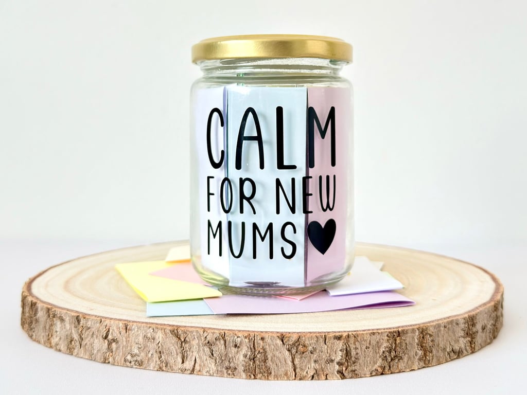 New Mum Quote Jar - Supportive Words for New Mums, Post-Partum Support Gift 