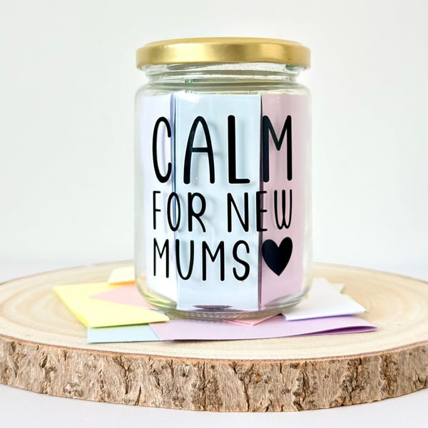 New Mum Quote Jar - Supportive Words for New Mums, Post-Partum Support Gift 