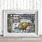 Special Christmas Offer – Winter Wildlife Poetry Set of Three A3 Signed Prints (