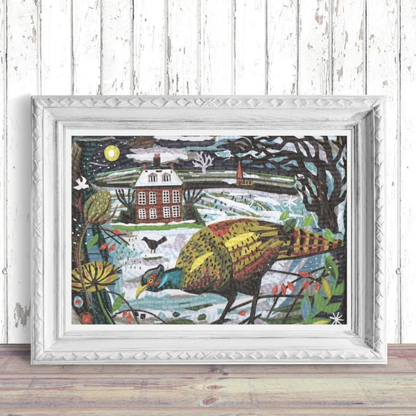 Special Christmas Offer – Winter Wildlife Poetry Set of Three A3 Signed Prints (