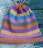 Woman's Striped Beanie - Image 2