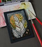 floaty feathers - original aceo illustration - Image 3