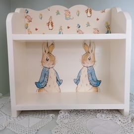 Wooden Storage Shelf Unit Display Shelves Wall Freestanding Peter Rabbit Nursery