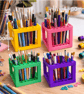 3D Printed Pencil Pen Brush Holder Stand - Desk Organiser - 100mm - 80mm