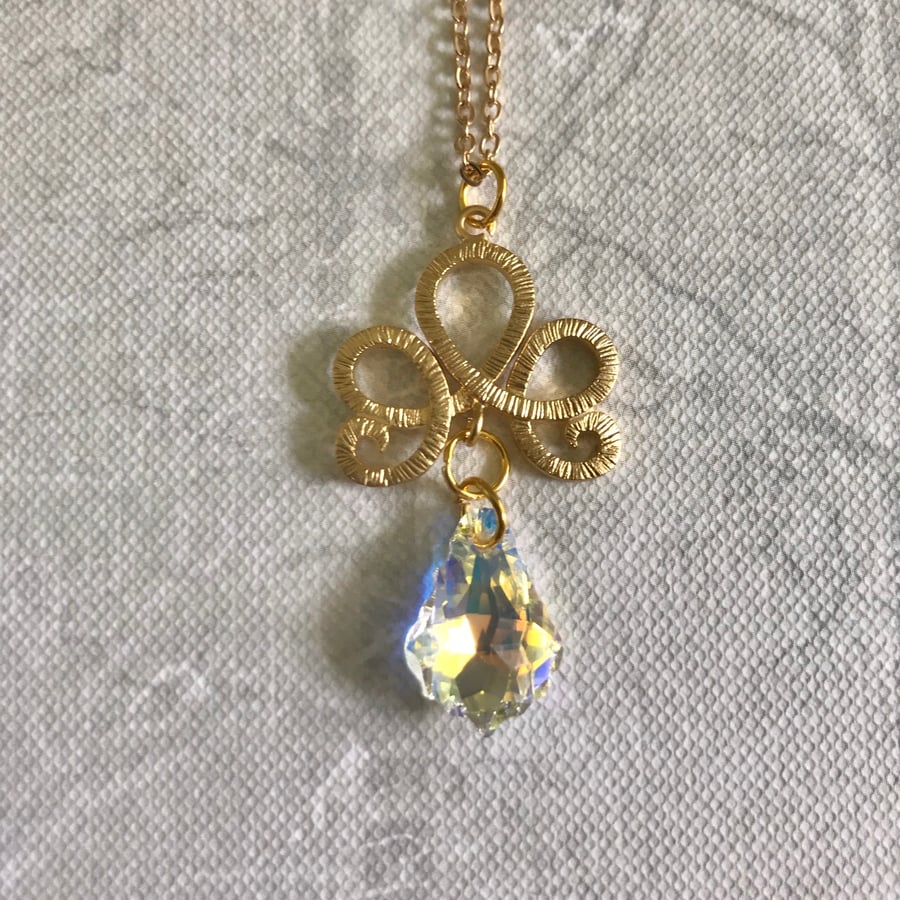 Filigree & gemstone necklace