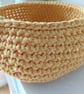 Mustard Yellow crochet basket, catch all basket - Image 3