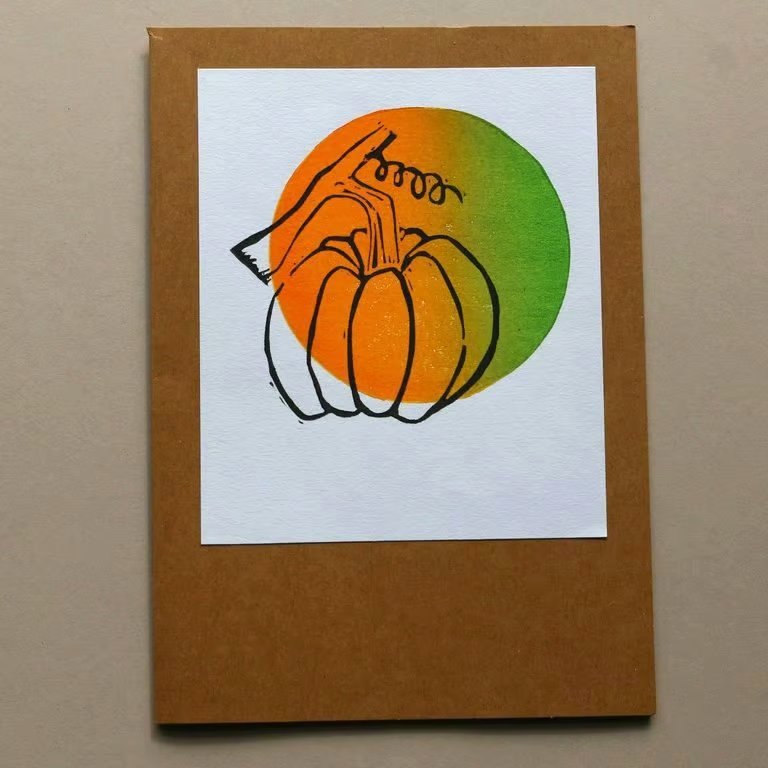 Allotment Pumpkin Card