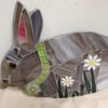 Mosaic Rabbit with daisies