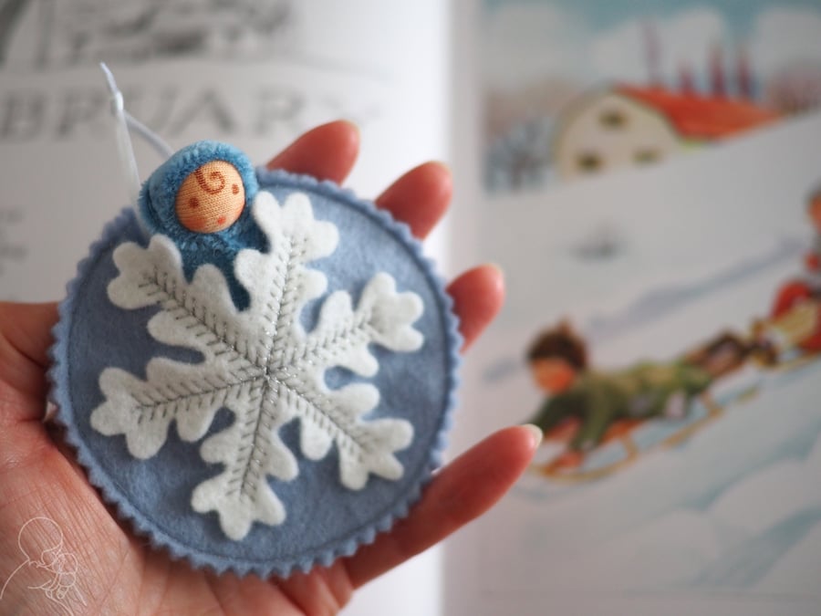 Handmade doll : Snow fairy baby