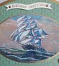 Sailing Ship Oval Shaped Easel Style Birthday Card - Image 2