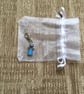 Beaded Angel Zipper Pull Bag Charm in Blue - Image 2