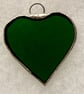 Stained glass small heart, GREEN variations - Image 6