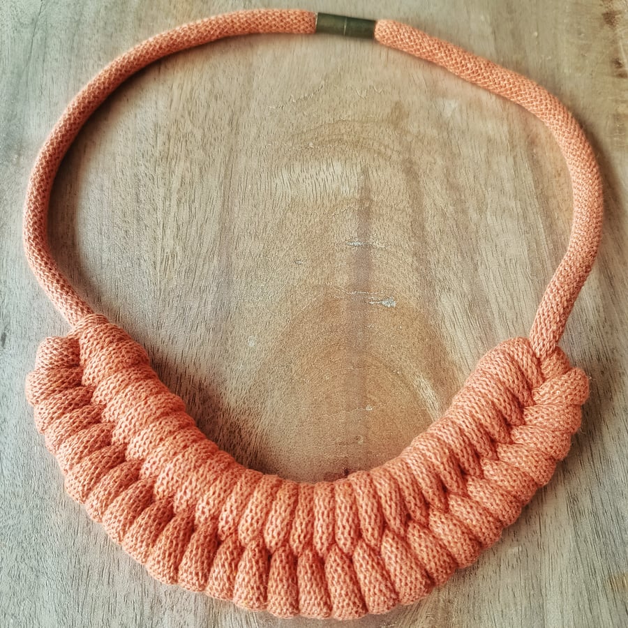 Rope Necklace, Terracotta