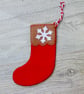 Felt Christmas Stocking Hanging Tree decoration - Image 6