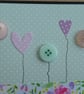 Button Flowers Mother's Day Card - Green Polka Dots - Image 6