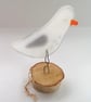 Fused Glass Seagull Ornament: Beach Coastal Decor - Image 6