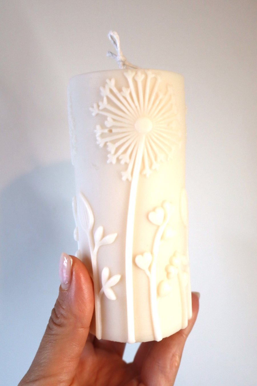 Botanical Etched Candle