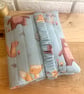 Nappy and Wipes Clutch Bag - Duck Egg Blue Woodland Animals - Image 8