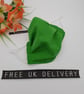 Green large face mask, adjustable,  nose wire,  3 layer.   - Image 1