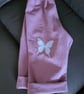 Lilac Butterfly Embroidered Baby Trousers (6-12 Months) – Sustainably Handmade