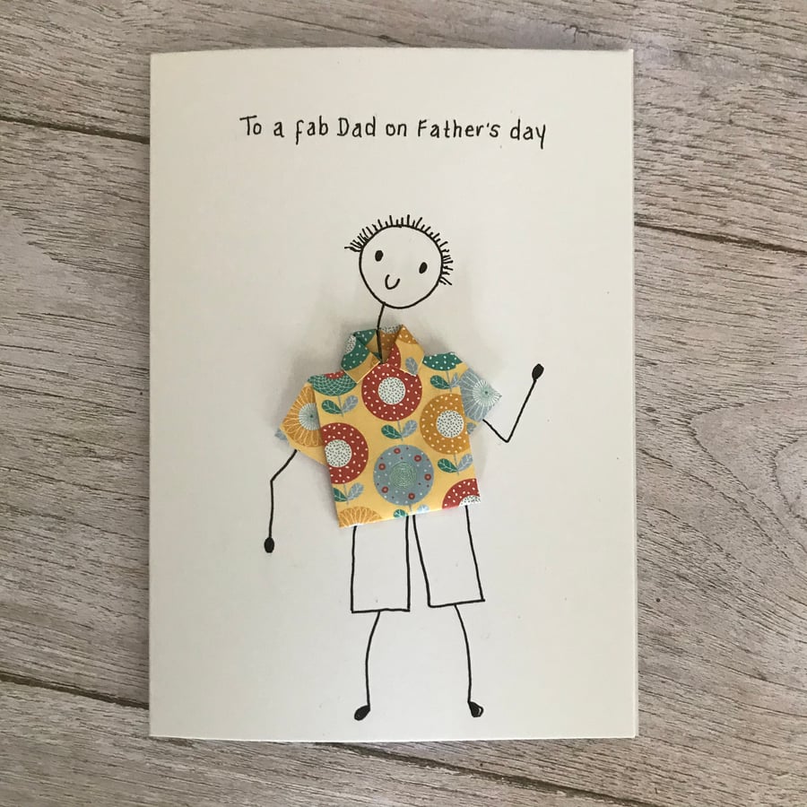 Fathers day card, Personalised