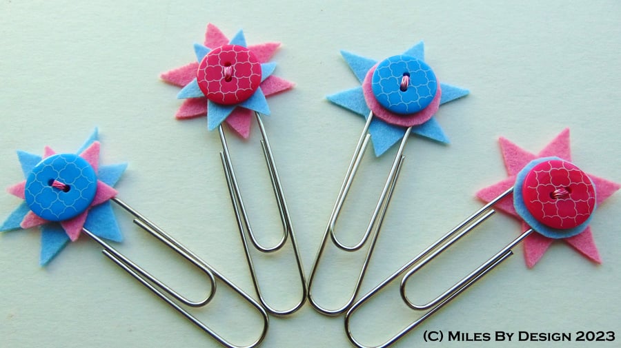 Button Detail Paper Clips