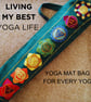 Handmade Chakra Yoga Mat Bag. Sustainable Spiritual Yoga Mat Bag for Every Yogi.