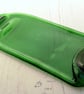 Handmade Fused Glass Recycled Wine or Beer Bottle Plate - Slumped Bottle - Image 3