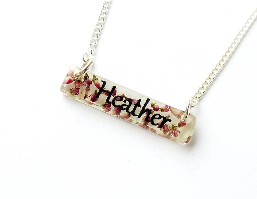 Heather Name Bar Necklace - SALE (2008)