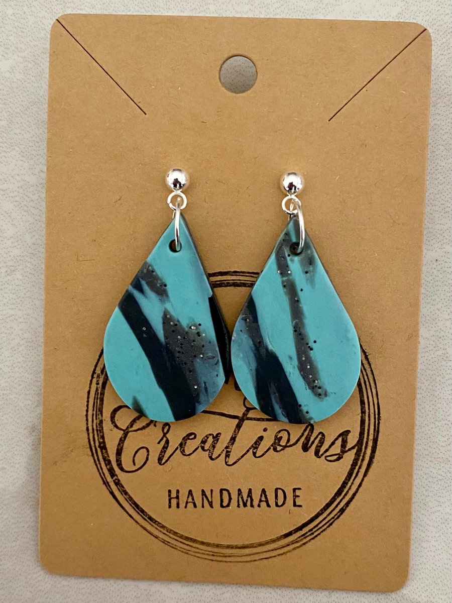 Ref: 2522 Handmade polymer clay earrings (includes FREE UK postage)
