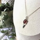 Rare Seaham Multi Silver Flower Necklace, Sterling Silver Tulip Pendant, Gift. 