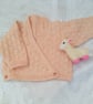 Crossover Ballerina Cardigan for a Baby Girl, Prem Size Available, Custom Make - Image 1
