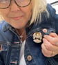 Catherine Parr Wooden Pin Badge - Tudor Queen Brooch - Henry VIII Wife Gift  - Image 3