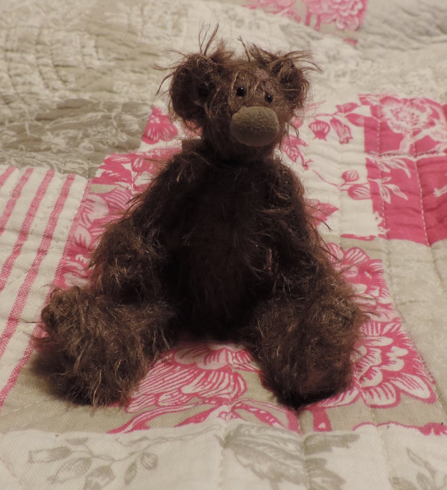 4" Mohair collectable bear