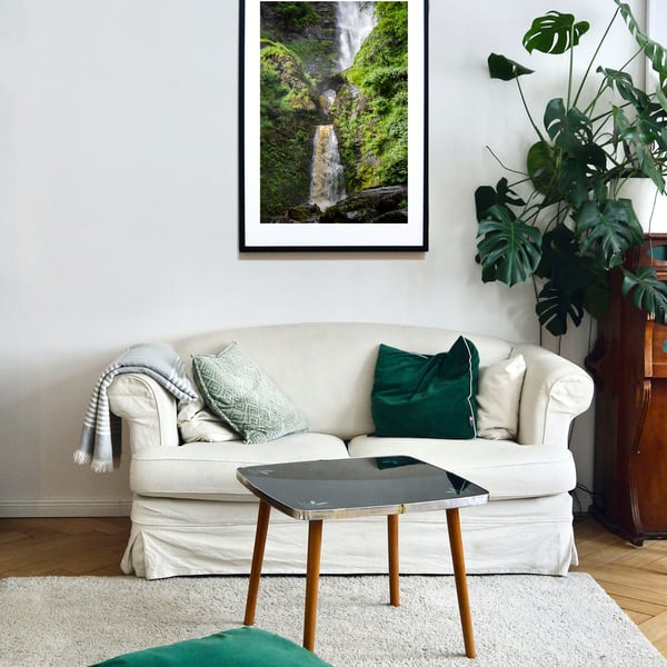 Pistyll Rhaeadr waterfall print