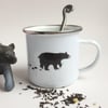 Bear Family Enamel Mug (Camping, Travel, Gardening, Picnics...)