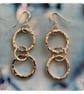 Sterling Silver Hoop Earrings - 3 Hoop
