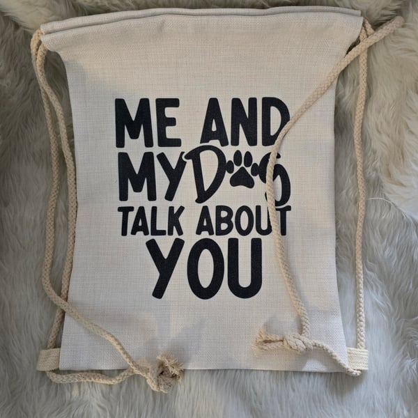 Large project bag, drawstring, backpack -  we talk about you